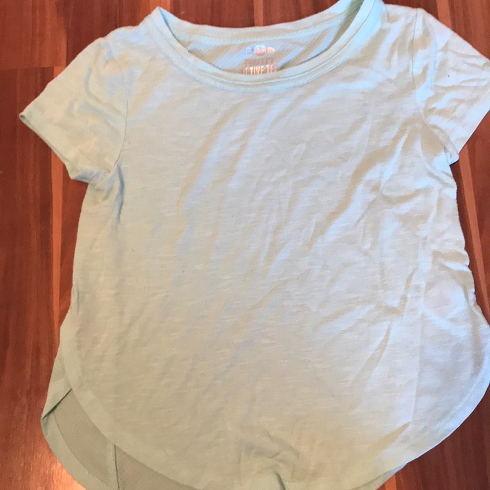 Baby blue, girls breathable tee